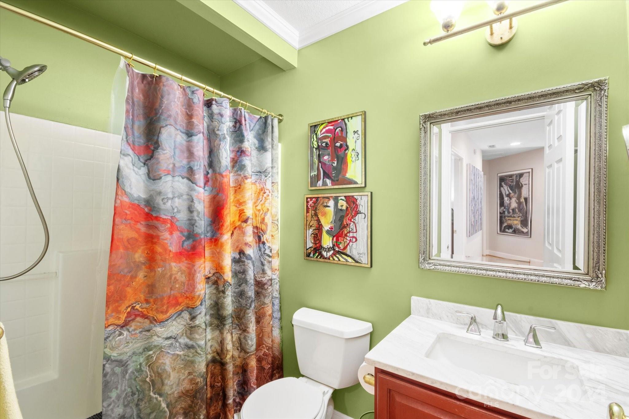16 Leisure Loop Weaverville, NC 28787 - Photo 31 of 44 a bathroom with a sink and a mirror
