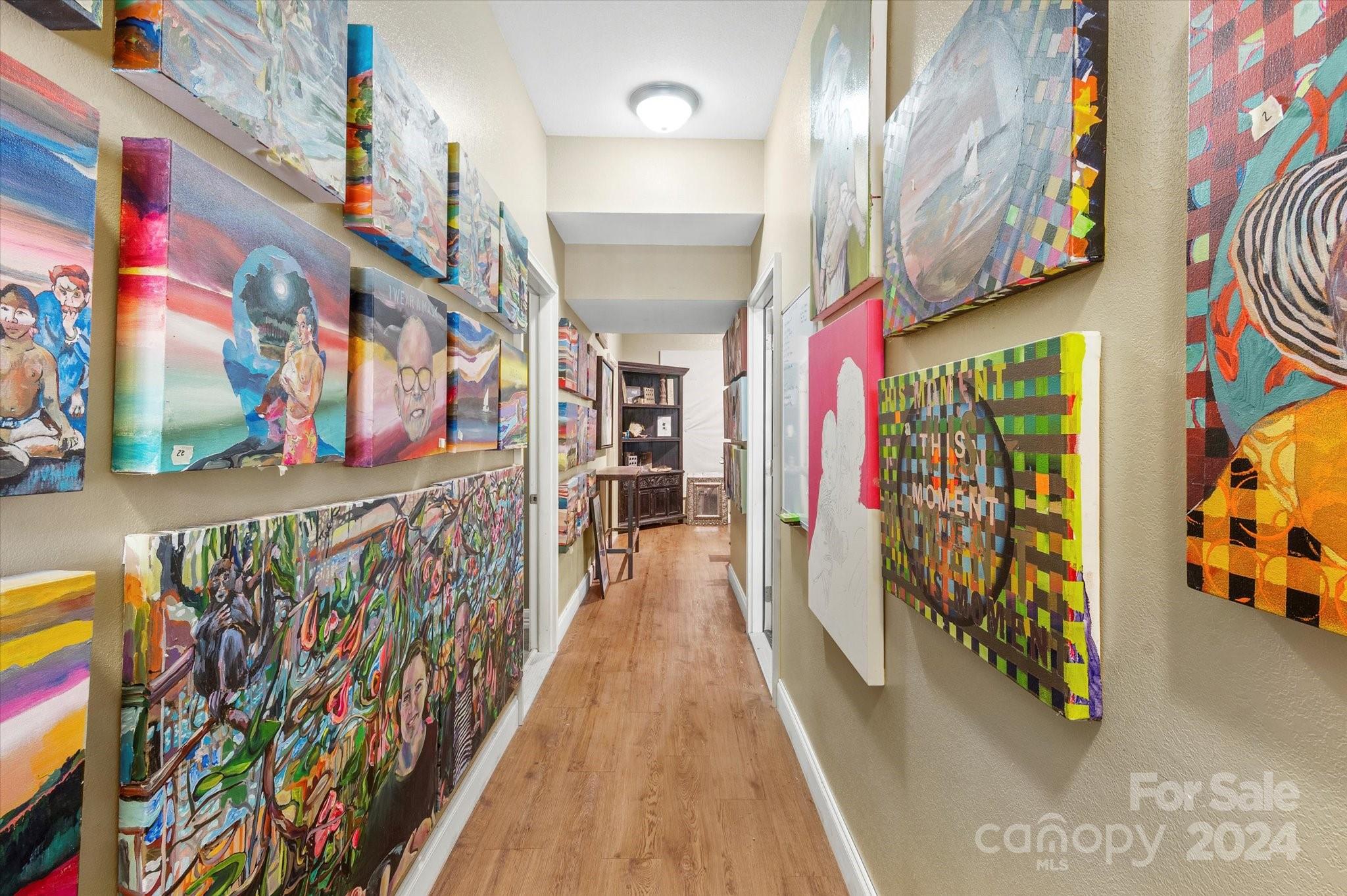 16 Leisure Loop Weaverville, NC 28787 - Photo 34 of 44 a view of a hallway with stairs