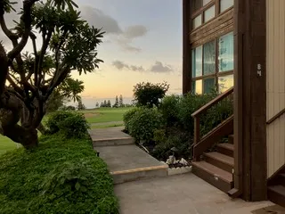 a view of outdoor space and deck