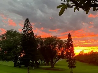 a view of balcony with furniture