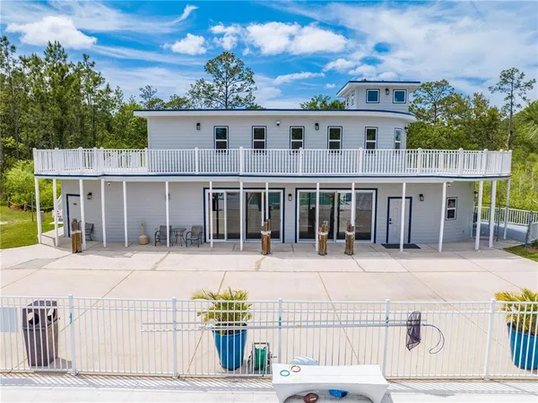 front view of a house with a outdoor space
