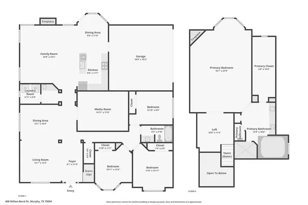 $539,000 | 408 Willow Bend Drive, Murphy, TX 75094