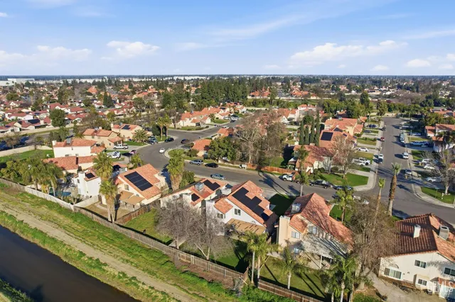 an aerial view of a city