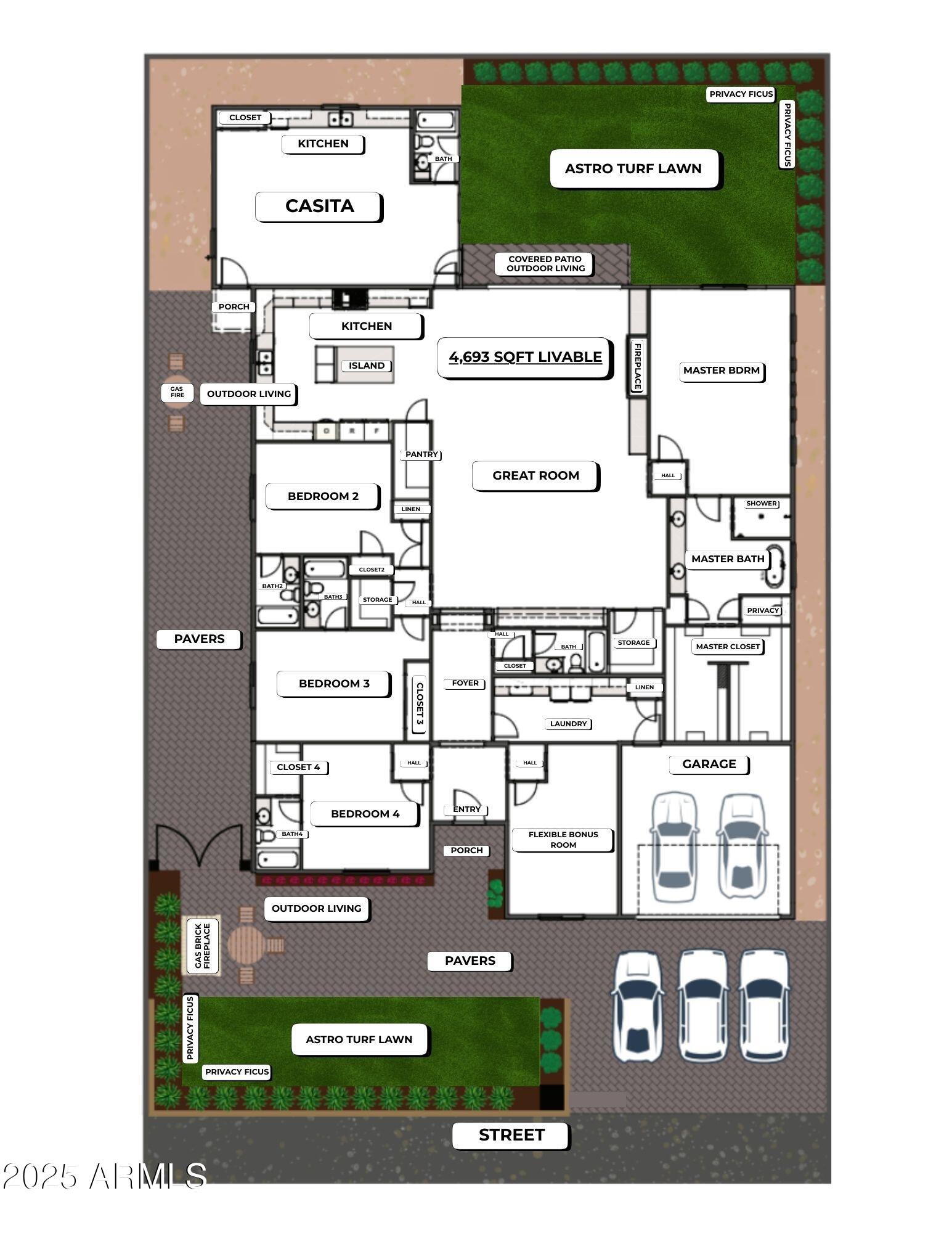3808 East Piccadilly Road Phoenix, AZ 85018 - Photo 2 of 19 Site Plan