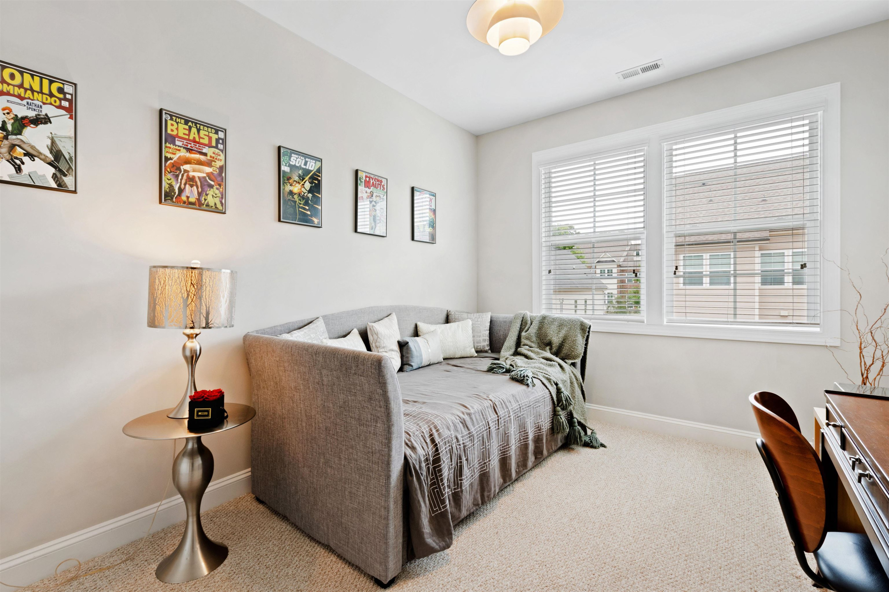 220 Penley Circle Raleigh, NC 27609 - Photo 40 of 56 a bedroom with bed and a window