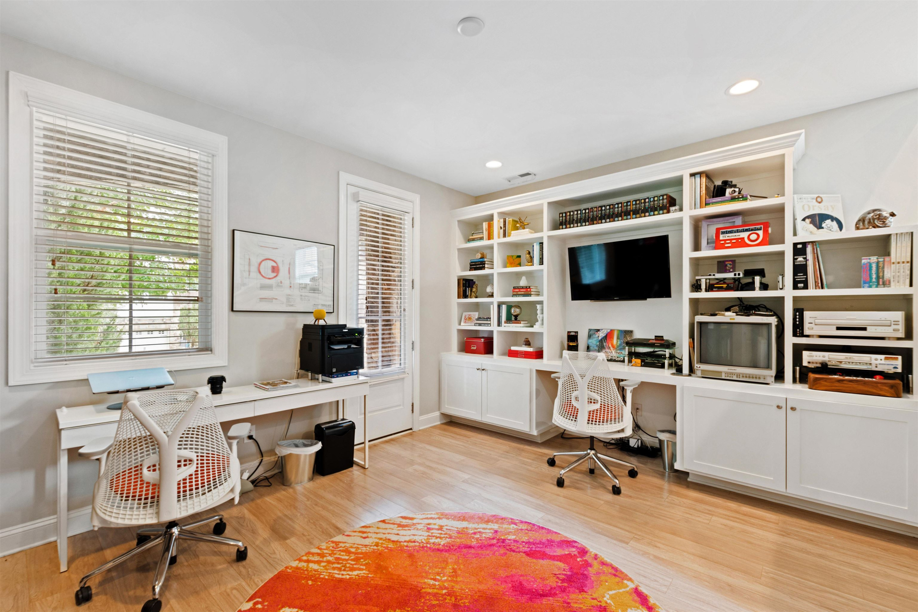 220 Penley Circle Raleigh, NC 27609 - Photo 47 of 56 a view of a workspace with furniture and a window
