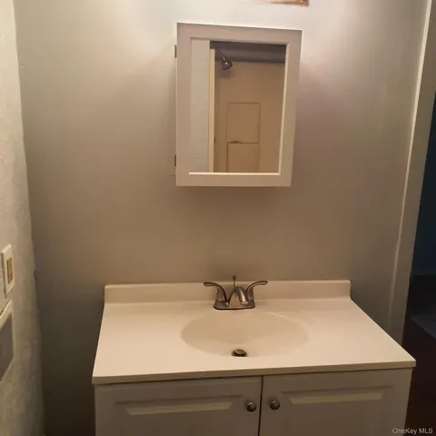 a bathroom with a sink and a vanity