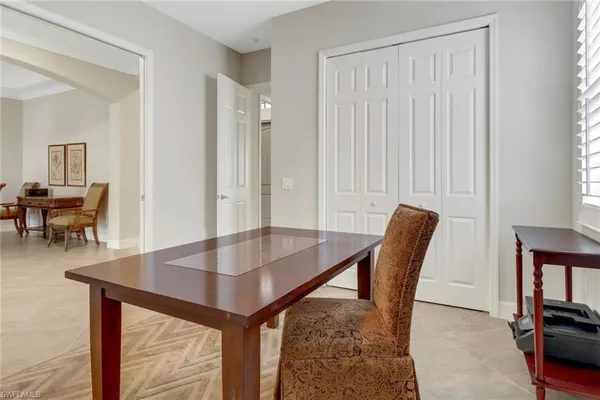 a view of a livingroom with furniture and wooden floor