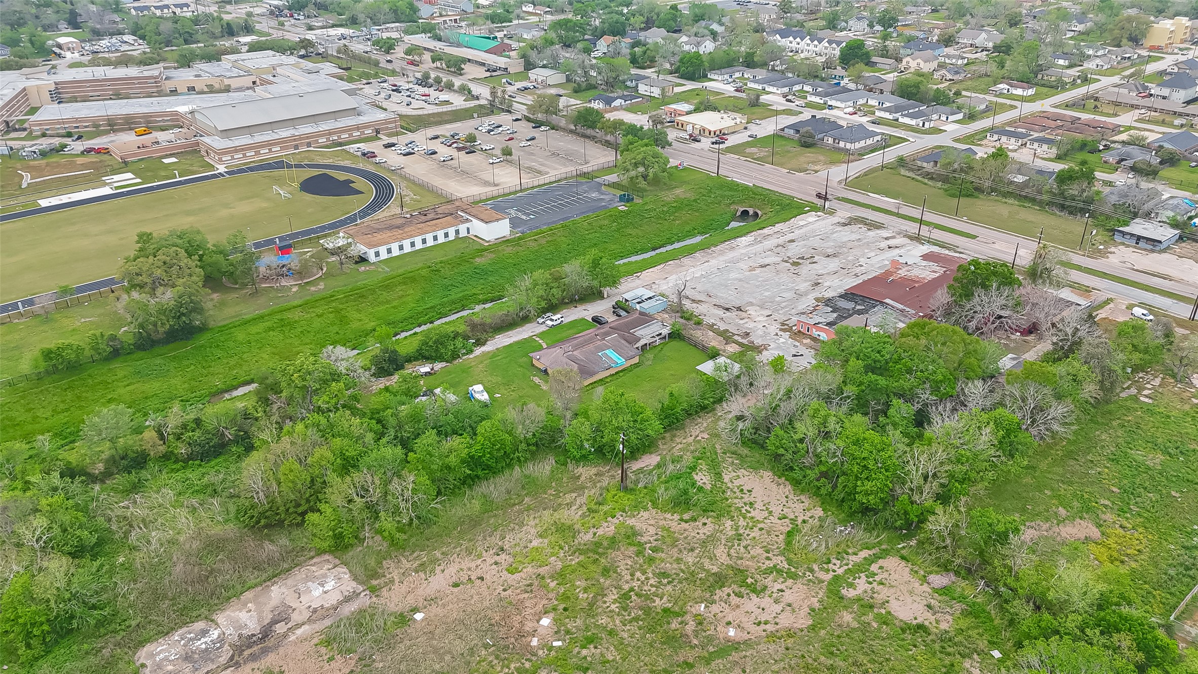 4314 Reed Road Houston, TX 77051 - Photo 17 of 21 an aerial view of residential houses with outdoor space and trees all around