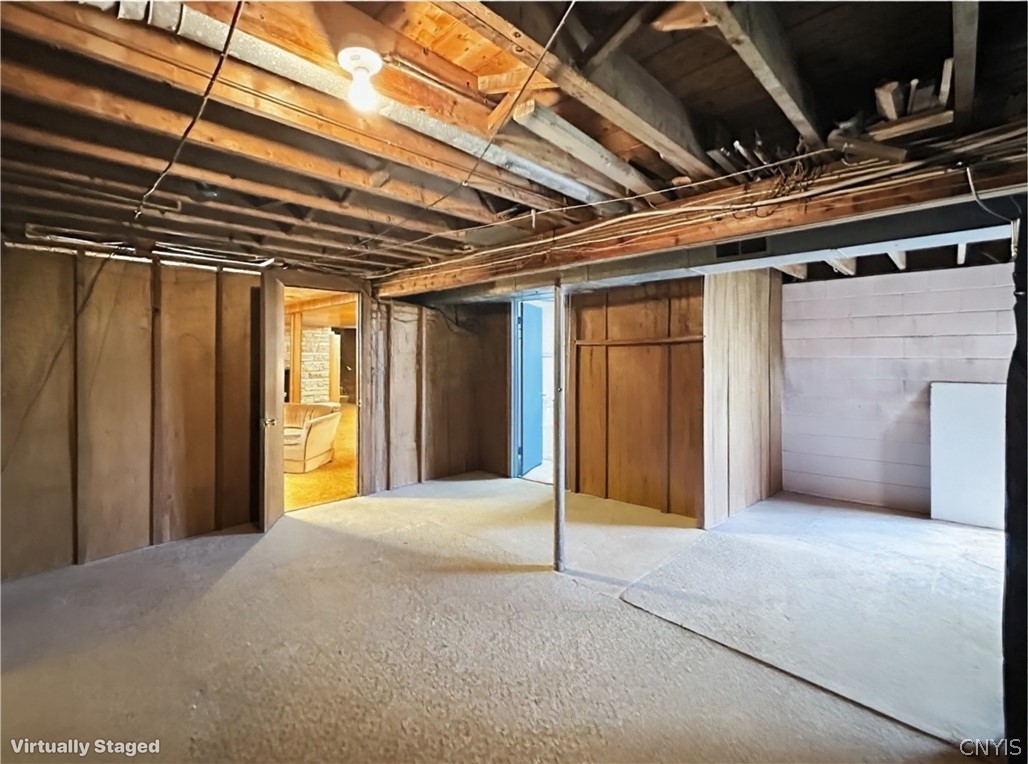 4095 Bleeker Road Vernon, NY 13477 - Photo 29 of 46 Basement - unfinished area - Virtually emptied of