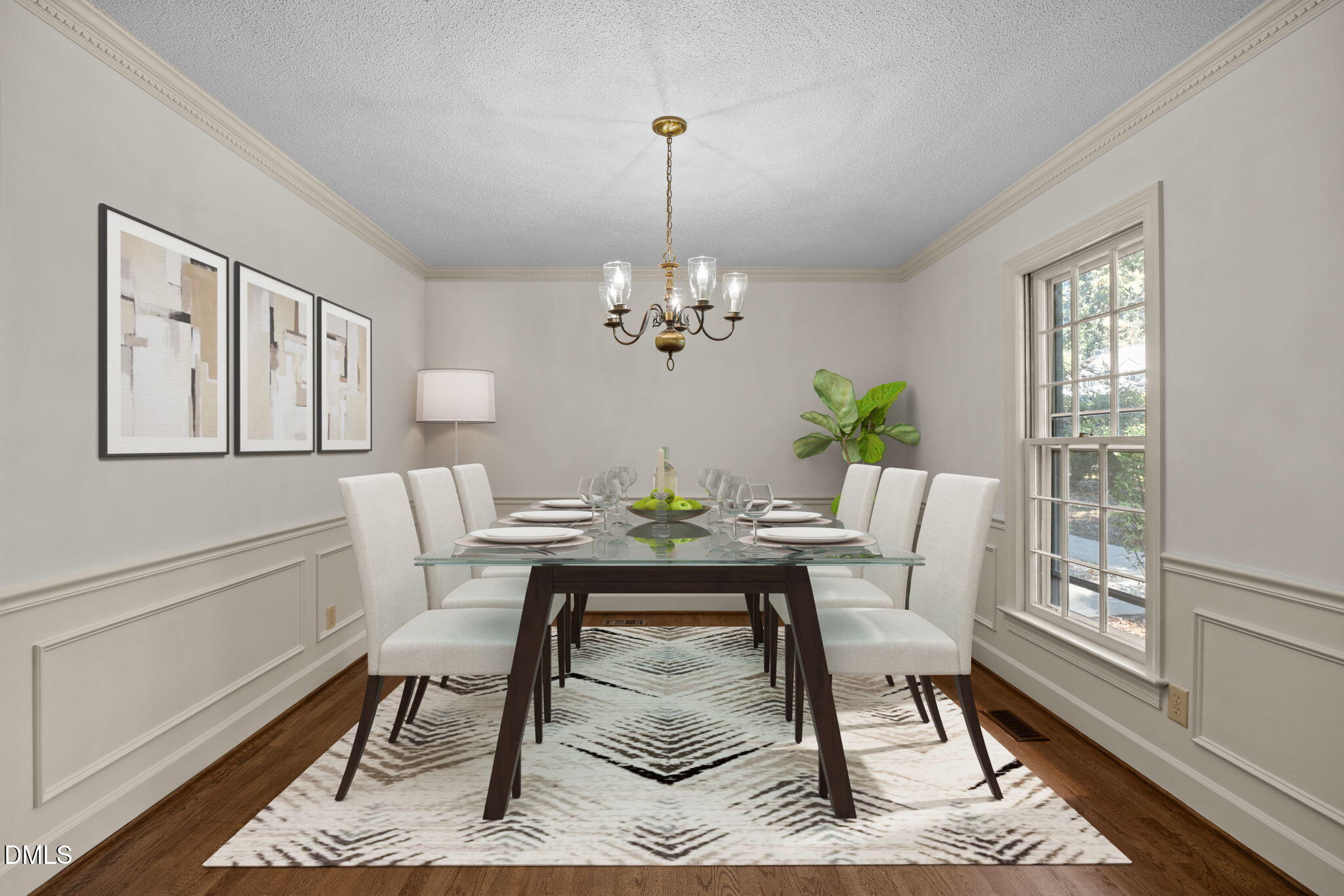 8701 Oneal Road Raleigh, NC 27613 - Photo 5 of 33 Virtual staging in formal dining room