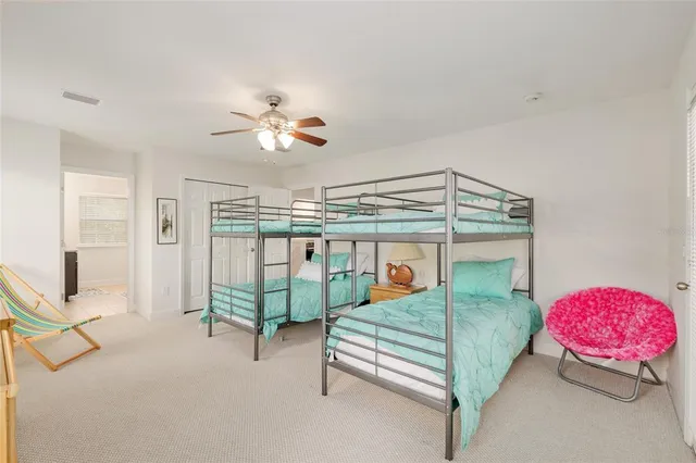 a view of a lake with a building in the background