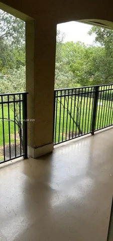 a view of balcony and floor