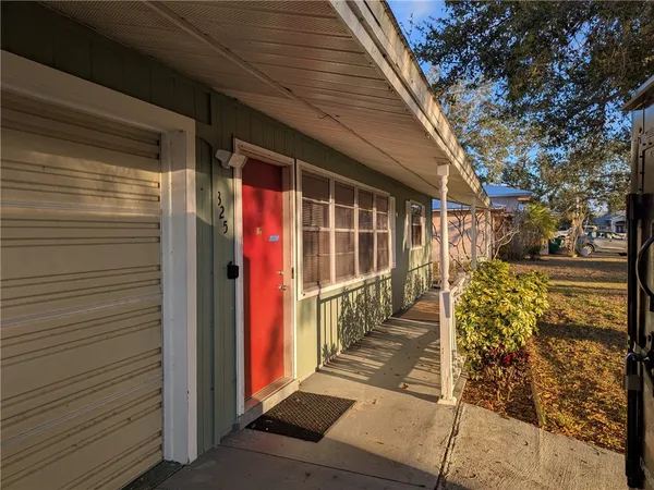 a view of a pathway of a house