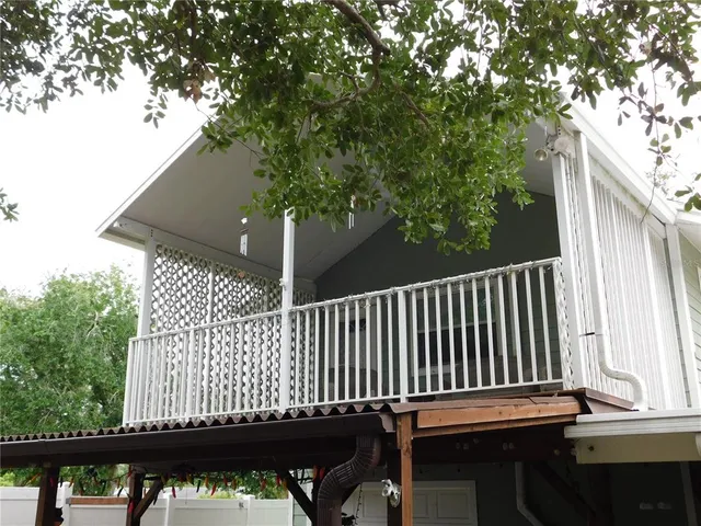 a view of a house with a patio