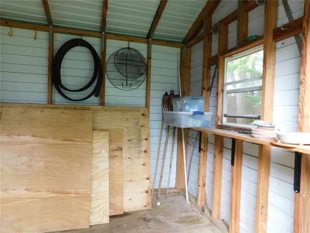 a view of water heater room
