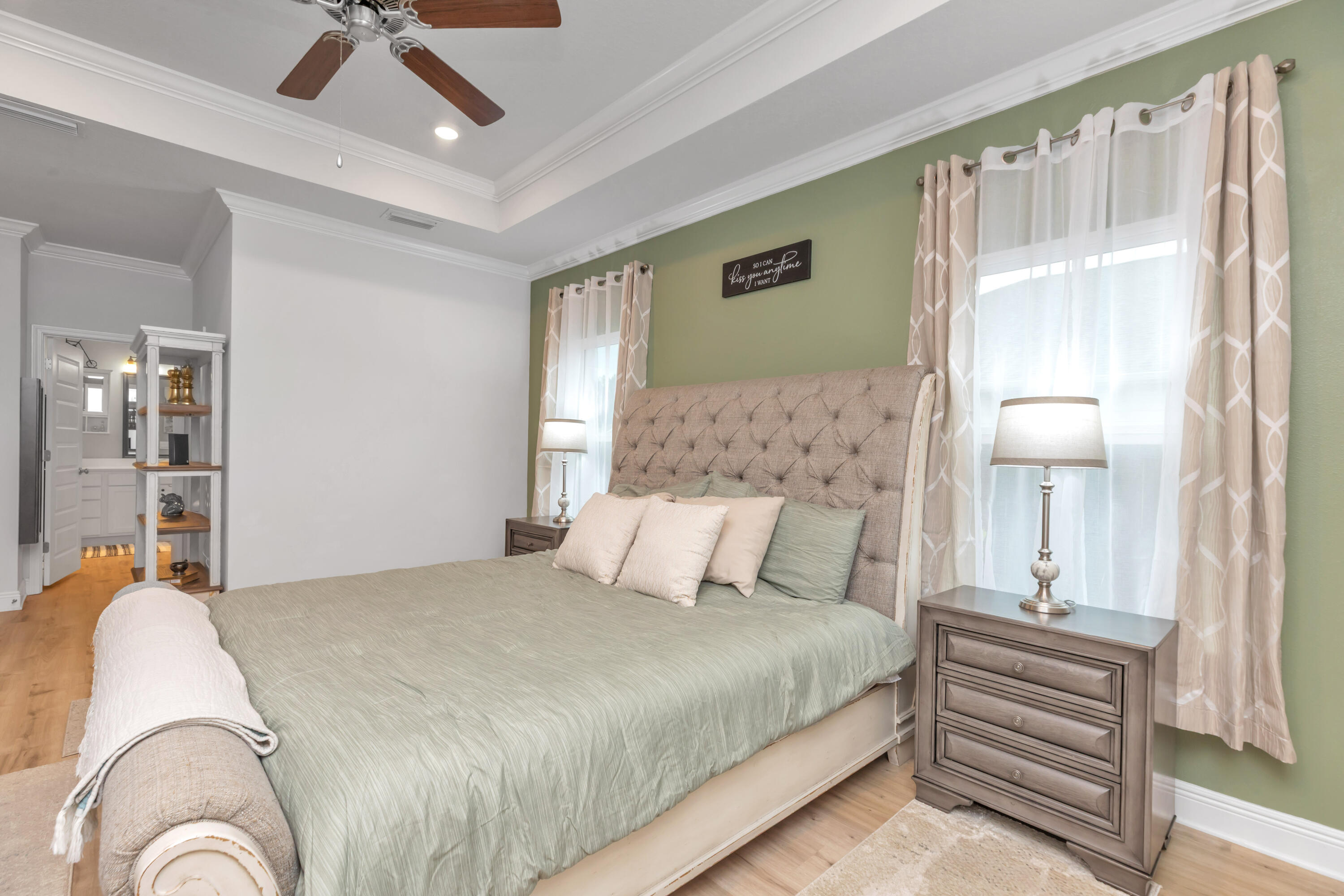 18 Hammock Circle Freeport, FL 32439 - Photo 22 of 50 a bedroom with a bed and ceiling fan