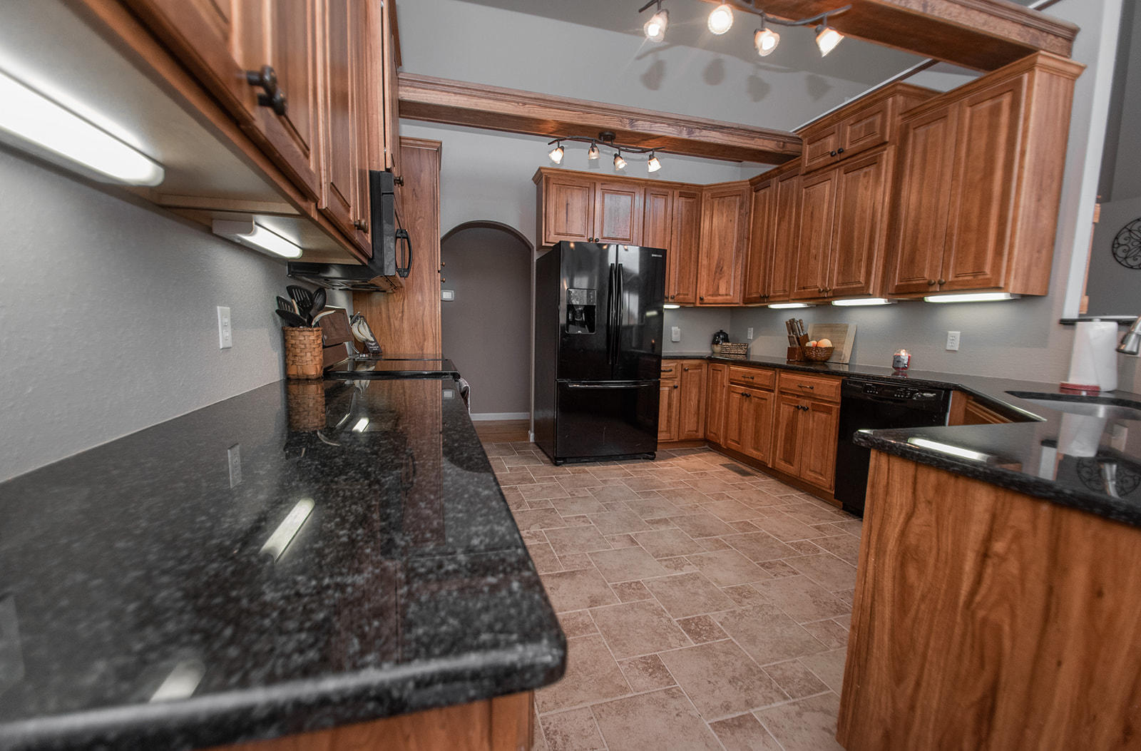 1056 Oyler Road Hardy, VA 24101 - Photo 15 of 45 a kitchen with stainless steel appliances granite countertop a sink stove and refrigerator