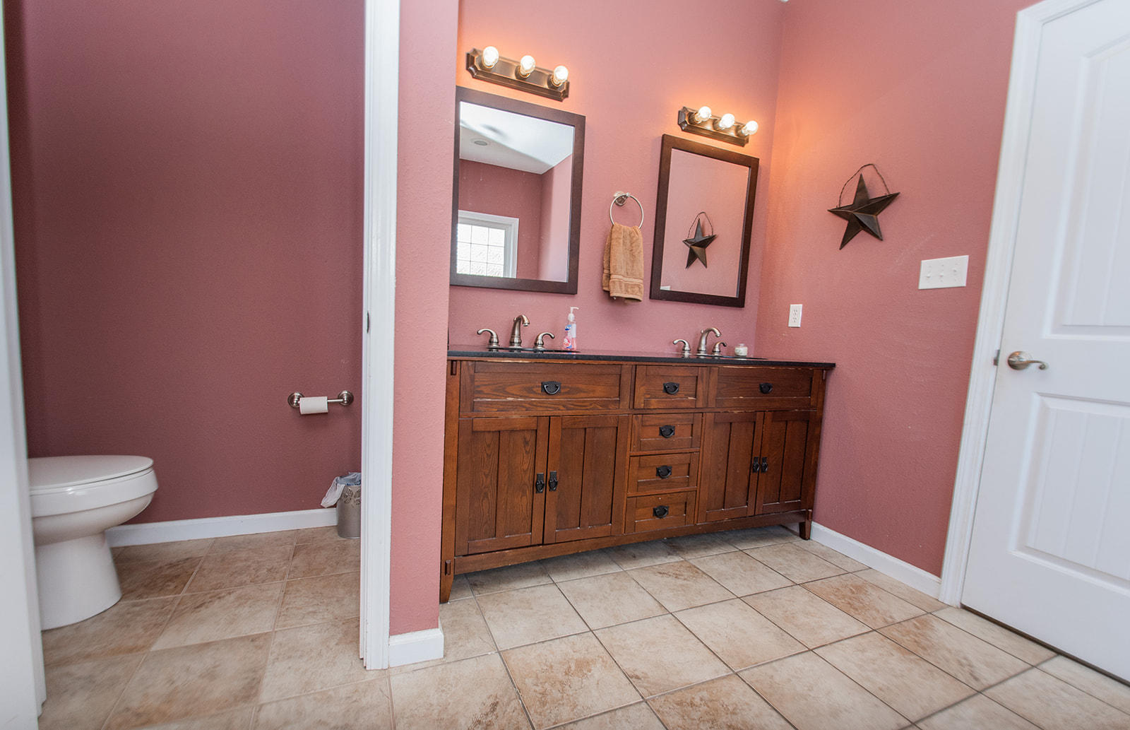 1056 Oyler Road Hardy, VA 24101 - Photo 30 of 45 a spacious bathroom with a vanity a mirror and a toilet