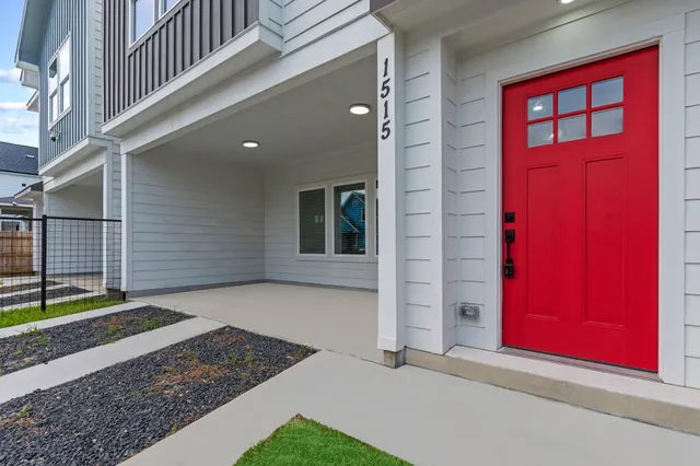a view of an entryway door