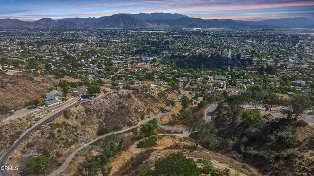 a view of city and mountain