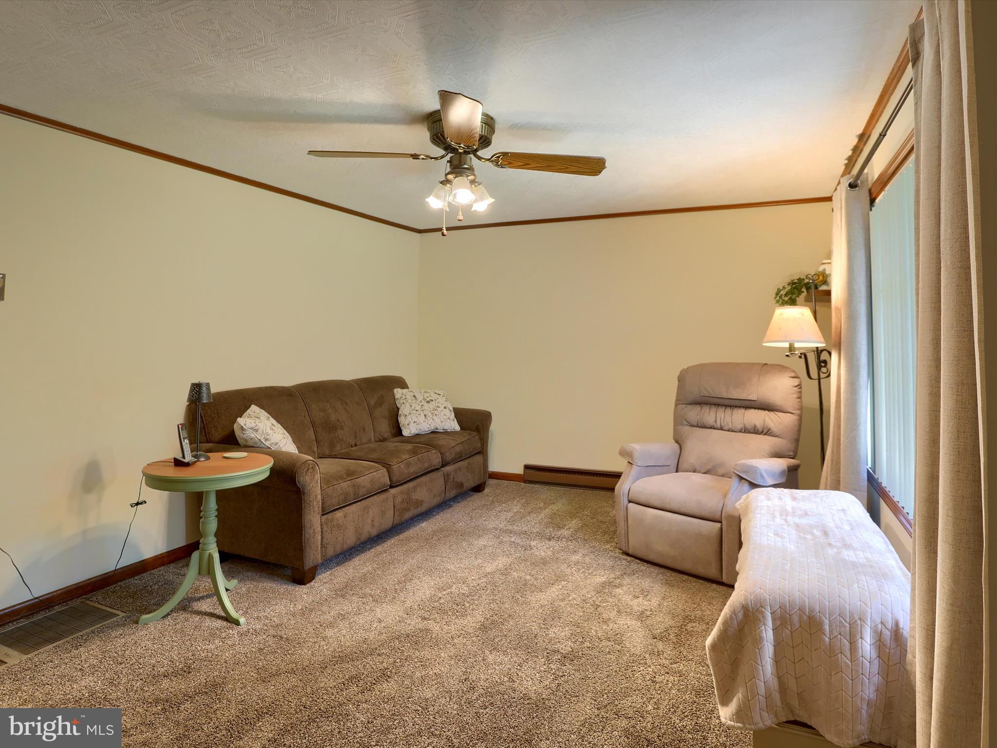 5333 Spruce Road Fayetteville, PA 17222 - Photo 5 of 40 a living room with furniture and a ceiling fan
