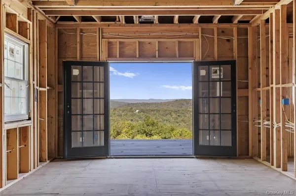 a view of front door of house