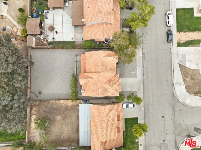 an aerial view of a city