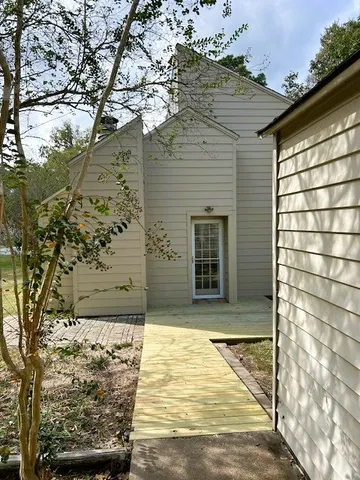 a view of house with a door