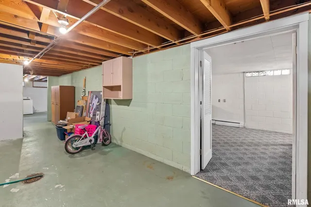 a view of storage and utility room