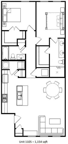 $1,800 | 504 Nursery Road, Unit 1105, The Woodlands, TX 77380