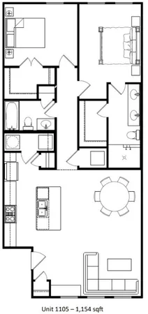 $1,800 | 504 Nursery Road, Unit 1105, The Woodlands, TX 77380