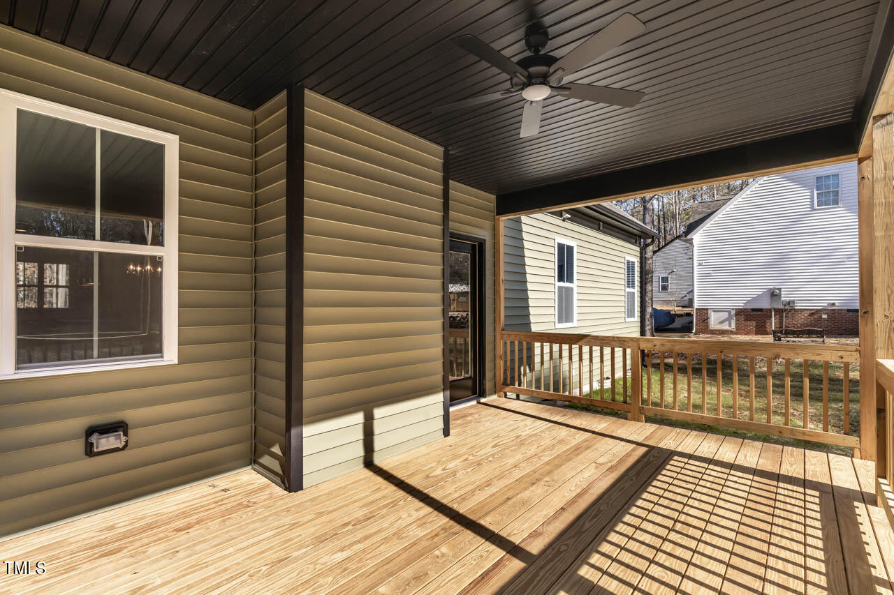 138 Rawhide Drive Spring Hope, NC 27882 - Photo 24 of 32 a view of a balcony with wooden floor