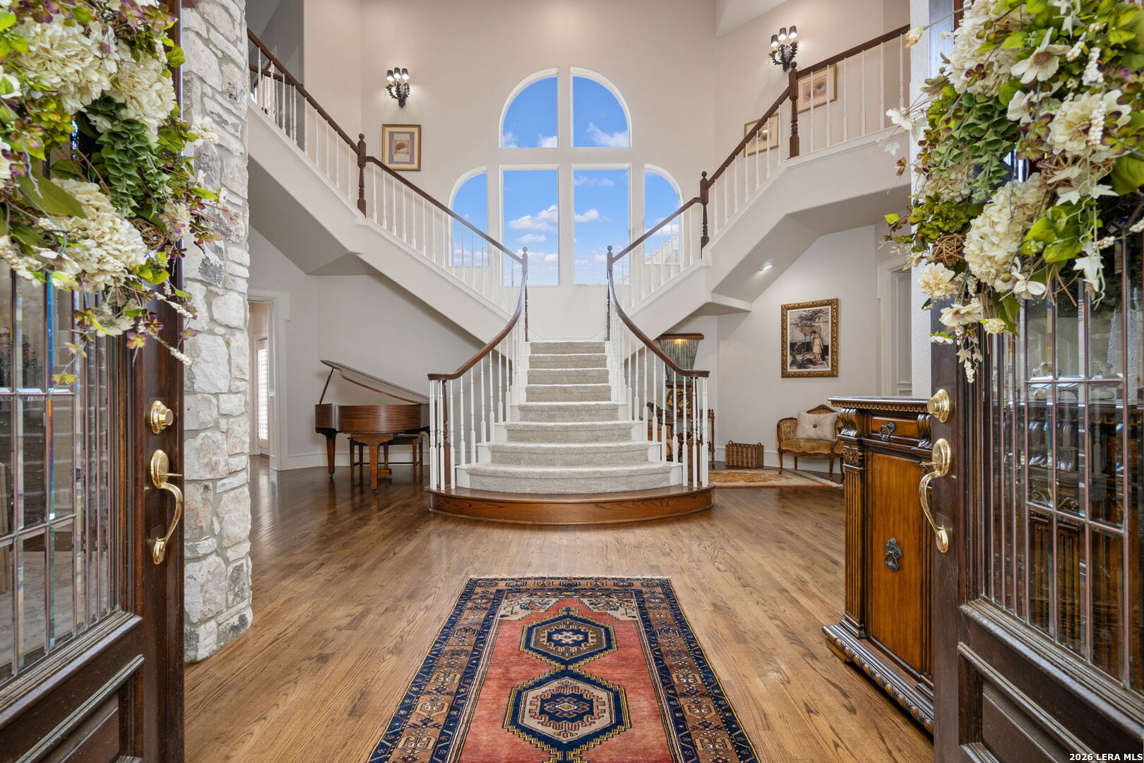 8040 Rolling Acres Trail Fair Oaks Ranch, TX 78015 - Photo 5 of 50 a view of entryway with wooden floor