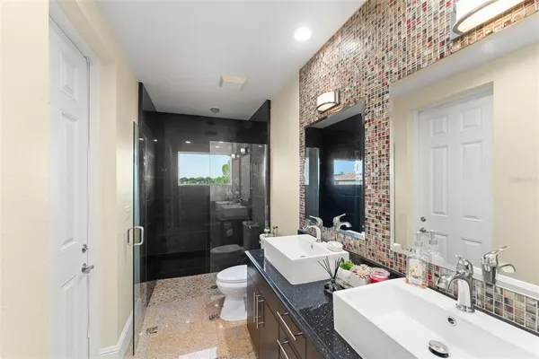 a view of a house with a swimming pool