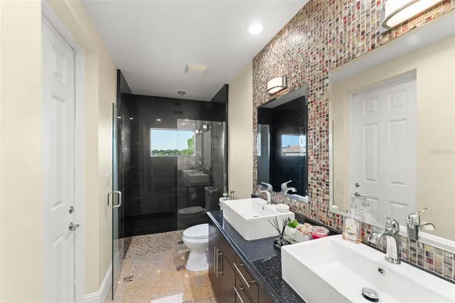 a view of a house with a swimming pool