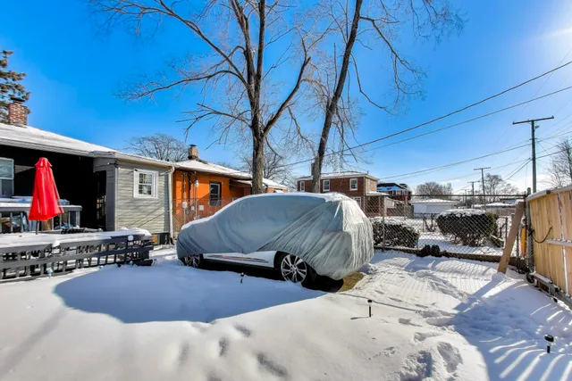 a view of roof deck with patio