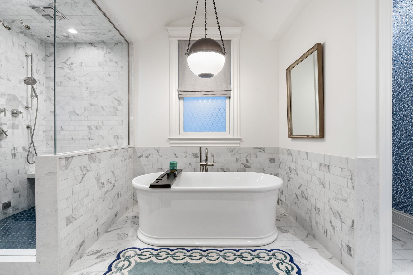 1410 West Byron Street Chicago, IL 60613 - Photo 20 of 40 a bathroom with a bathtub and shower