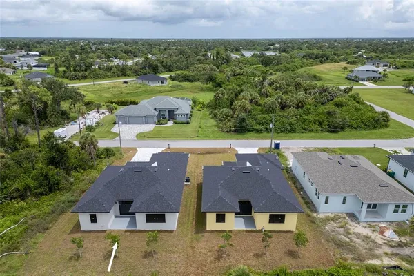 an aerial view of a city