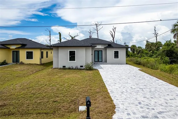 a front view of a house