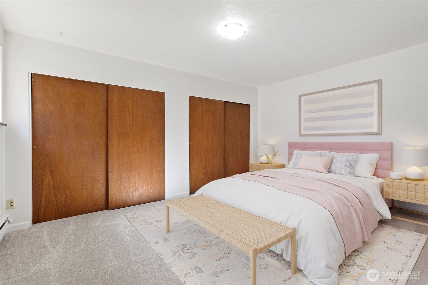 717 Ramsdell Street Fircrest, WA 98466 - Photo 10 of 29 a bedroom with a bed and a closet