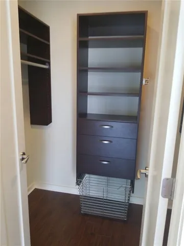 a view of walk in closet
