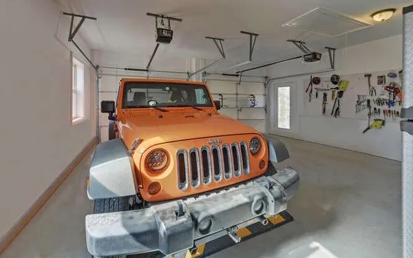 a bed room with a bed and a table