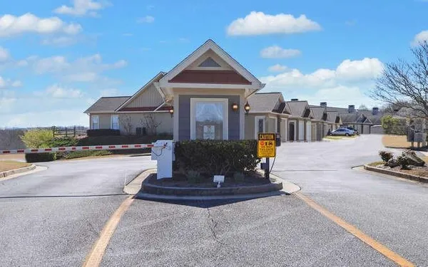 a view of the street with houses