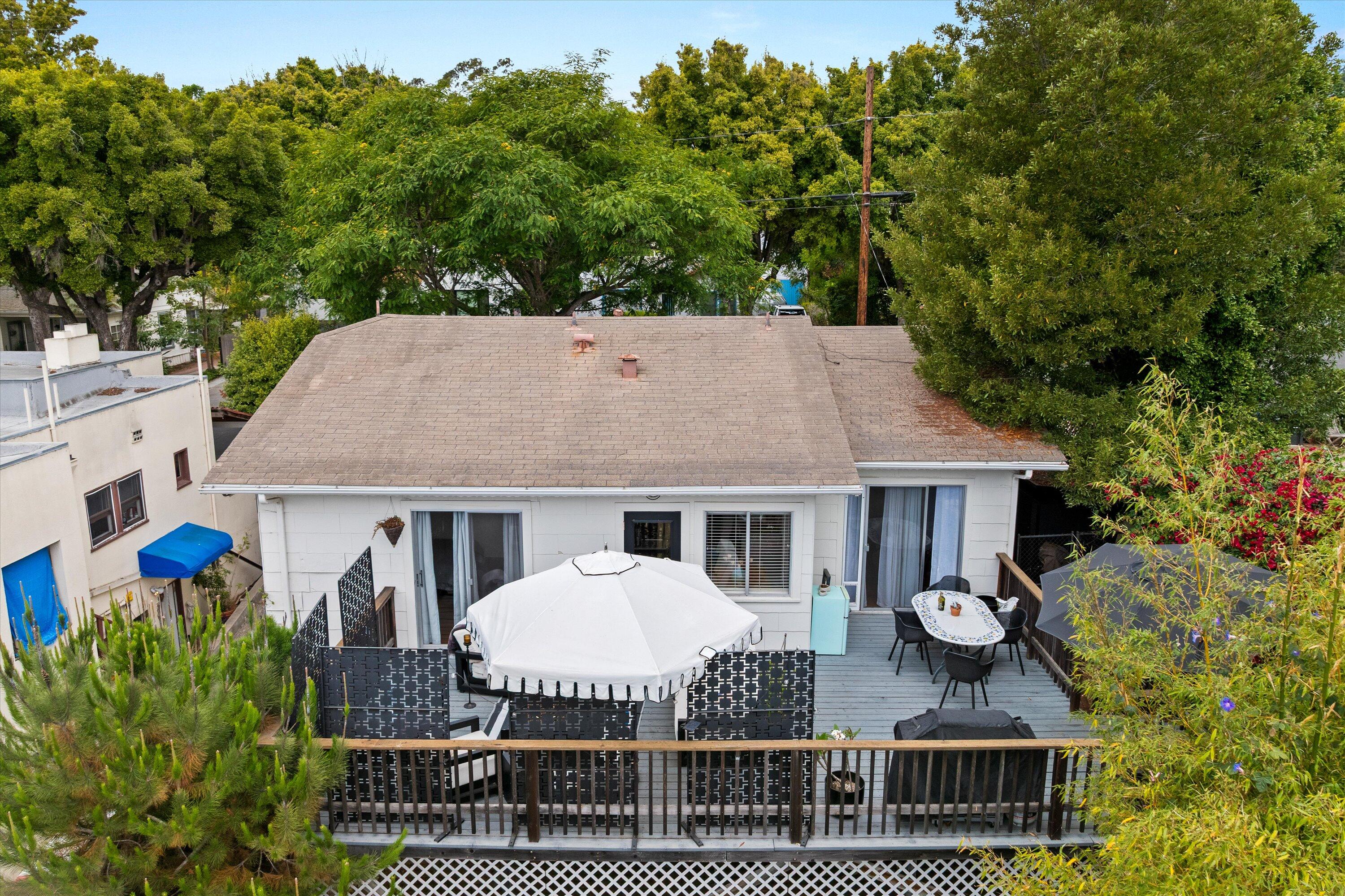424 East Arrellaga Street Santa Barbara, CA 93101 - Photo 27 of 32 a view of a house with pool and furniture