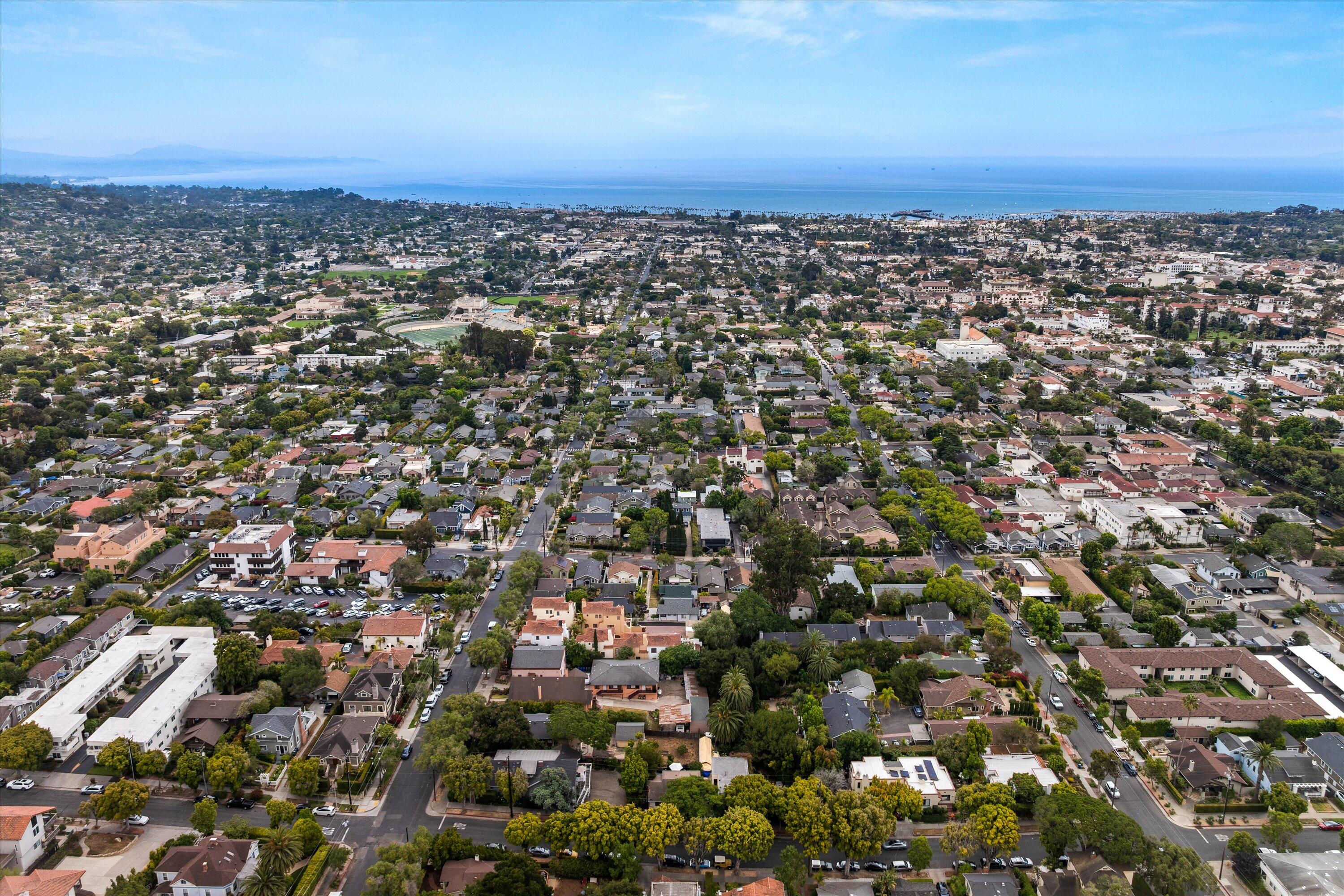 424 East Arrellaga Street Santa Barbara, CA 93101 - Photo 32 of 32 an aerial view of a city