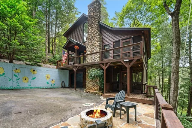 a house view with a garden space