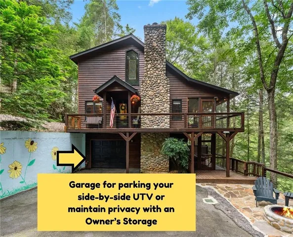 a view of a yard with potted plants