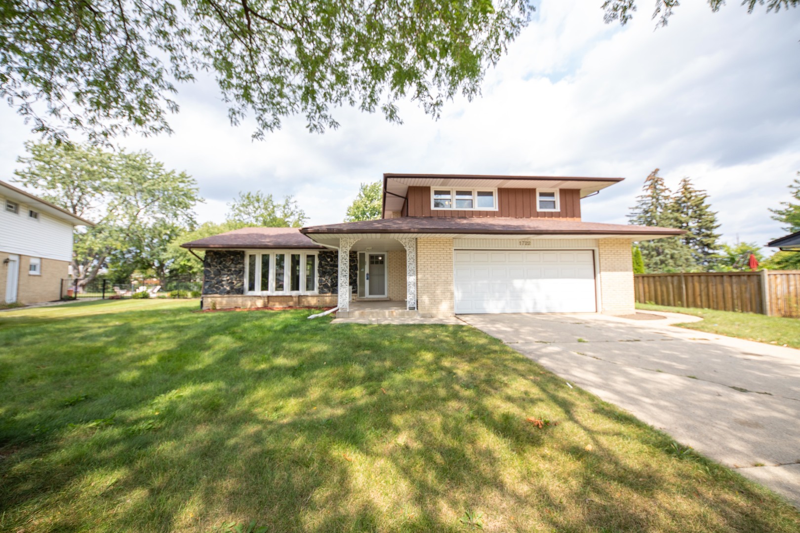 front view of house with a yard