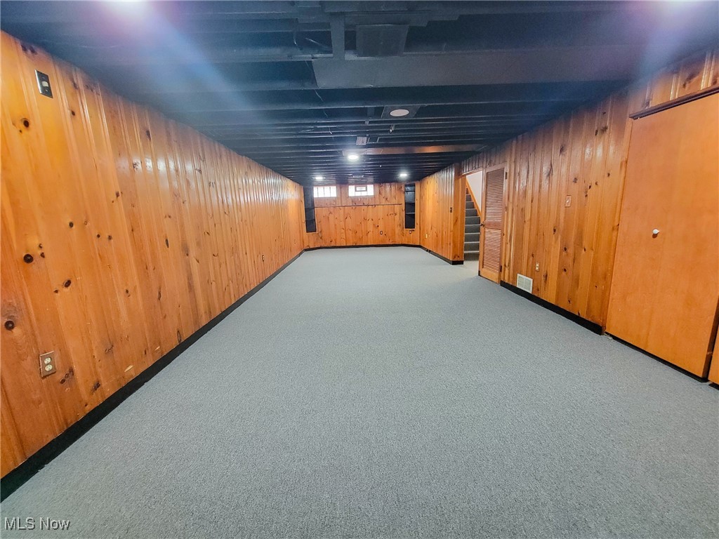4160 Patton Road Cleveland, OH 44109 - Photo 14 of 20 another view of the finished room in basement. This is a large room with new carpet.